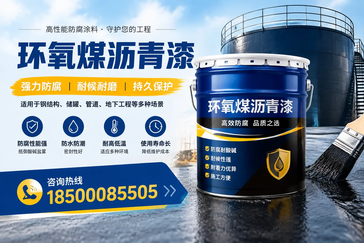 环氧煤沥青漆在工业中的应用，三门峡企业的选择